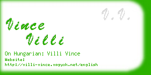 vince villi business card